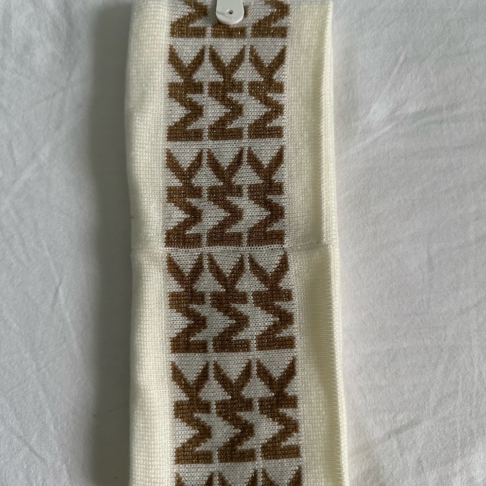 Michael Kors Ivory and Chocolate NWT Headband cute - Picture 4 of 6